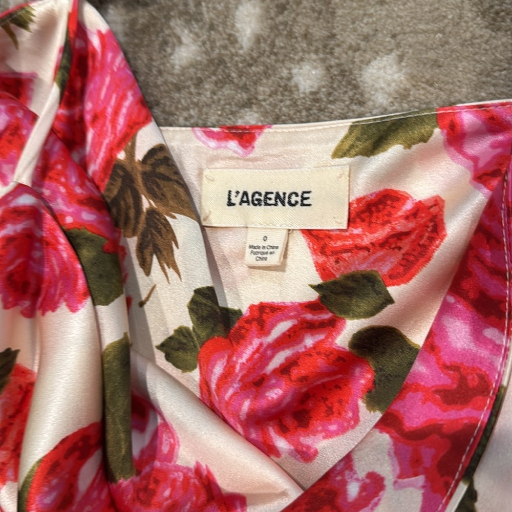 L'AGENCE Dawn & Rosewood Nyla Cowl Neck Midi Slip Dress. Size 0* - Picture 8 of 15